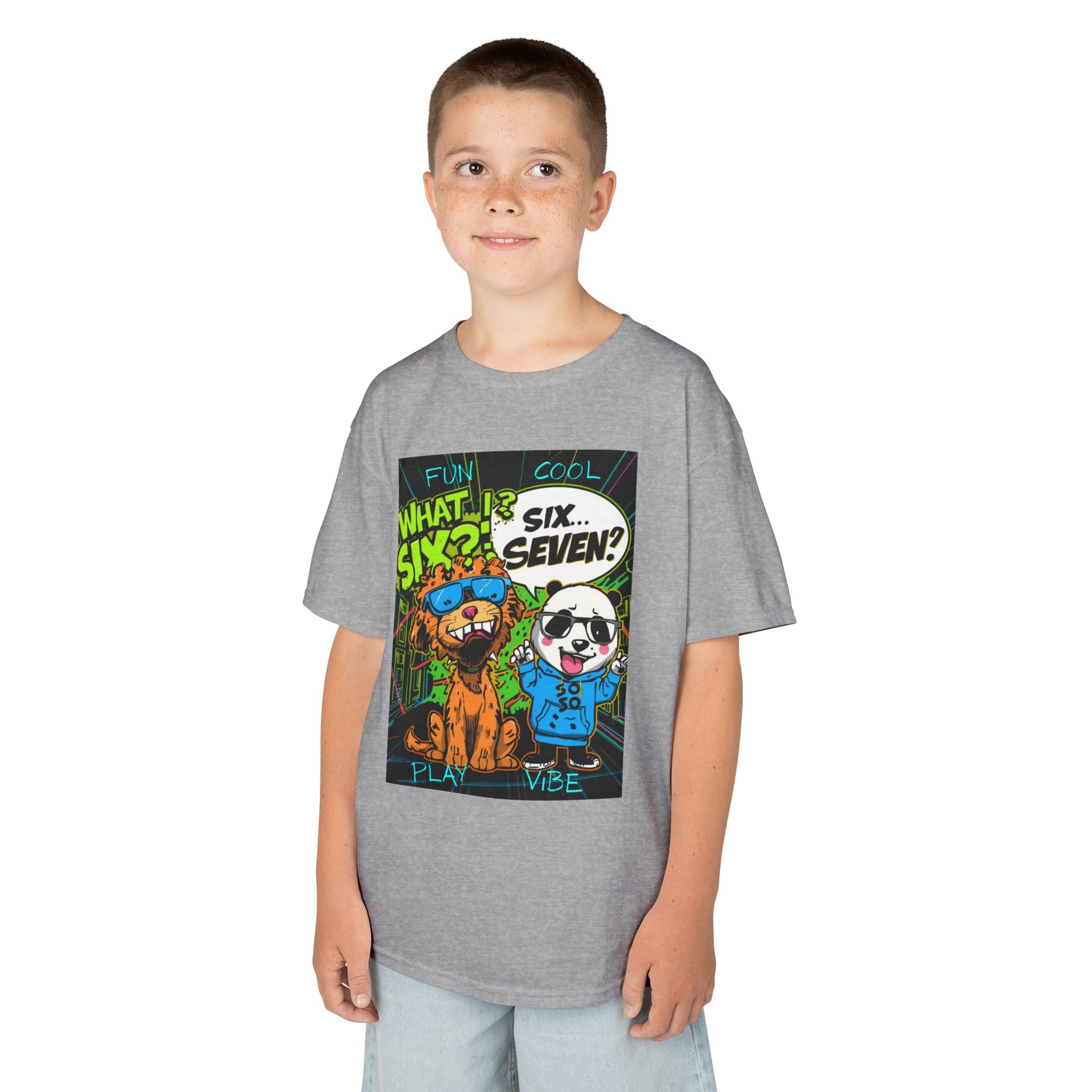 Viral Cute Six Seven Graphic Tee Shirt  - Fun Fashion for Children