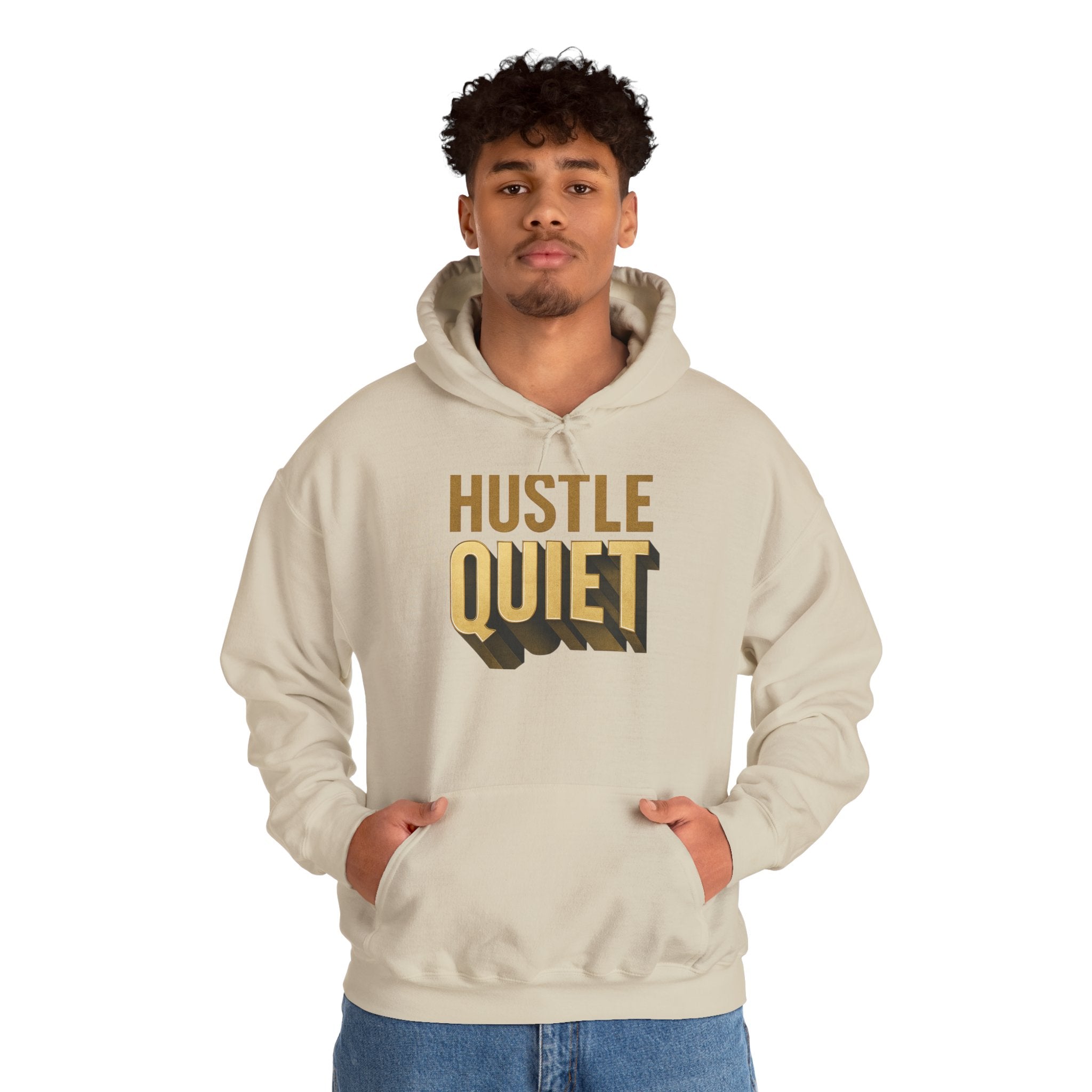 Unisex Heavy Blend Hustle Quiet Echo Loud Hoodie, Motivational Sweatshirt, Cozy Gift for Him or Her, Inspirational Apparel, [...]