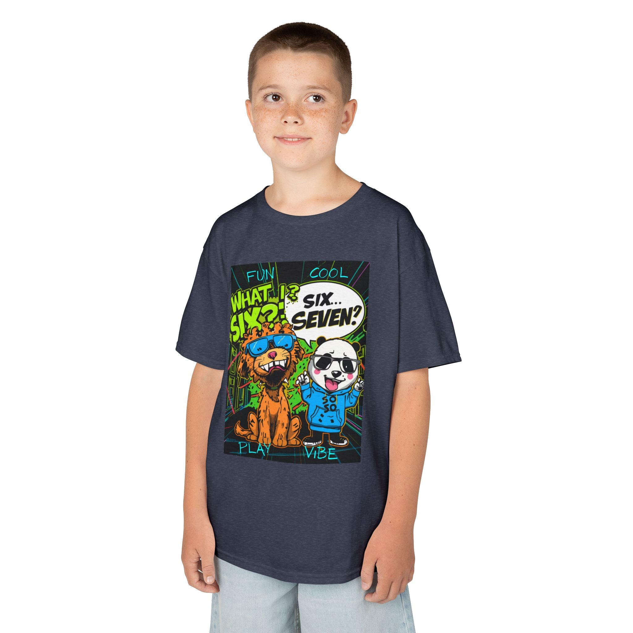 Viral Cute Six Seven Graphic Tee Shirt  - Fun Fashion for Children