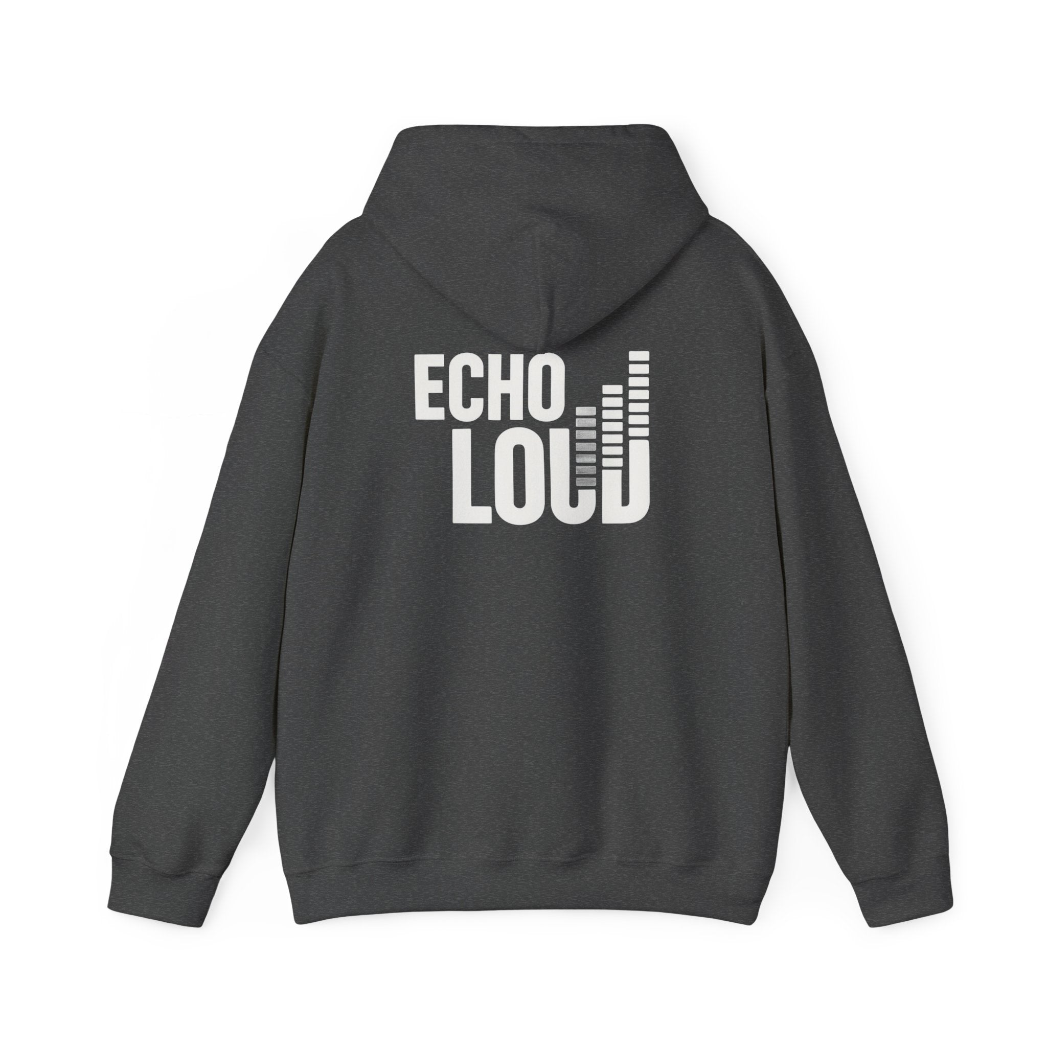 Unisex Heavy Blend Hustle Quiet Echo Loud Hoodie, Motivational Sweatshirt, Cozy Gift for Him or Her, Inspirational Apparel, [...]
