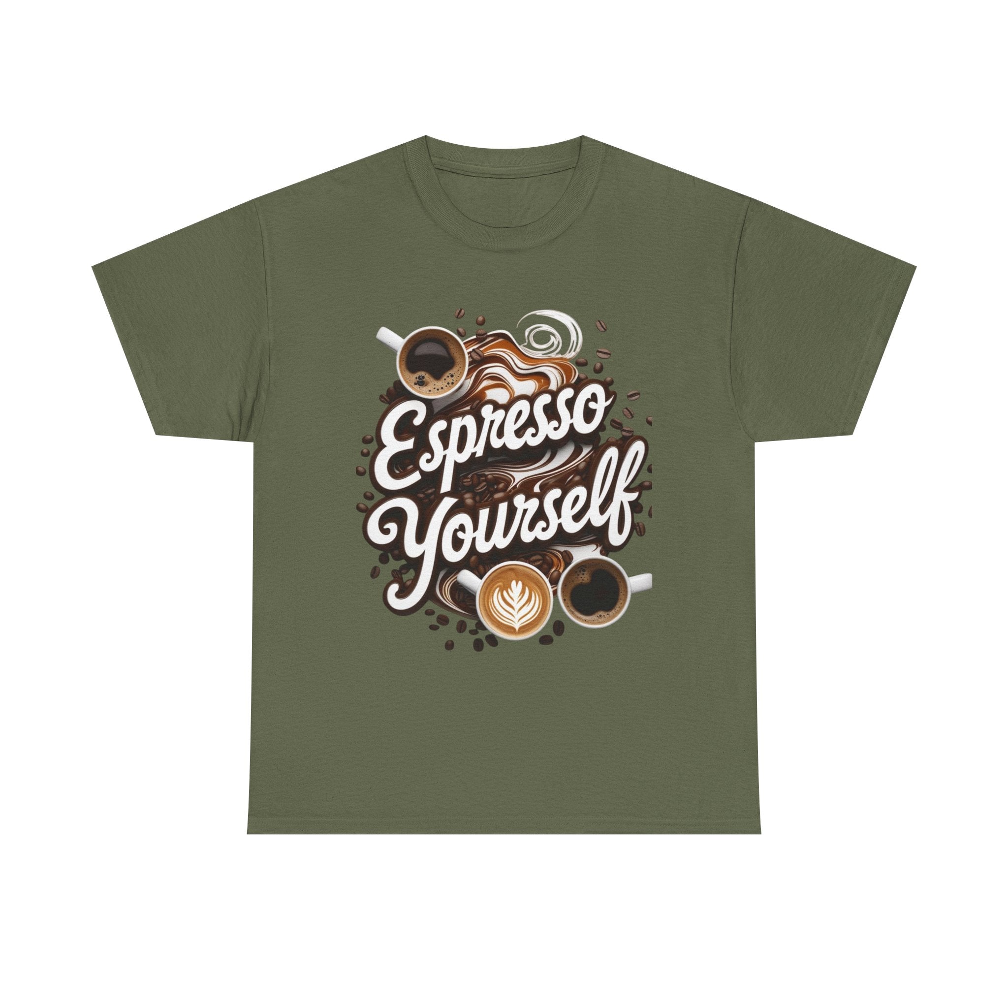 Espresso Yourself Coffee Lover T-Shirt | Funny Barista Shirt | Caffeine Humor Tee | Gift for Coffee Drinkers