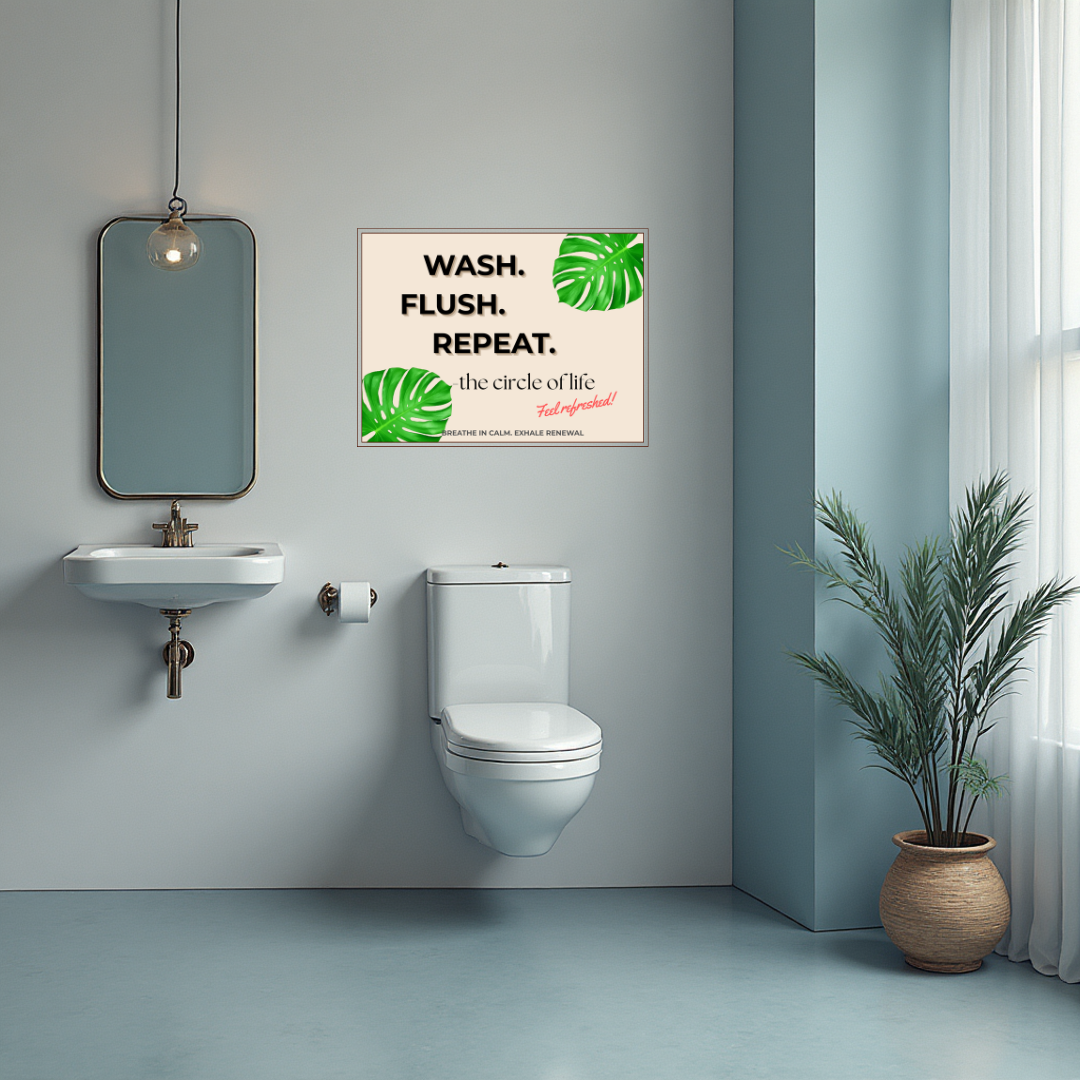 Motivational Wall Art Canvas Print, Home Decor, Bathroom Wall Art, Modern Home Office Decor, Inspirational Quote Art