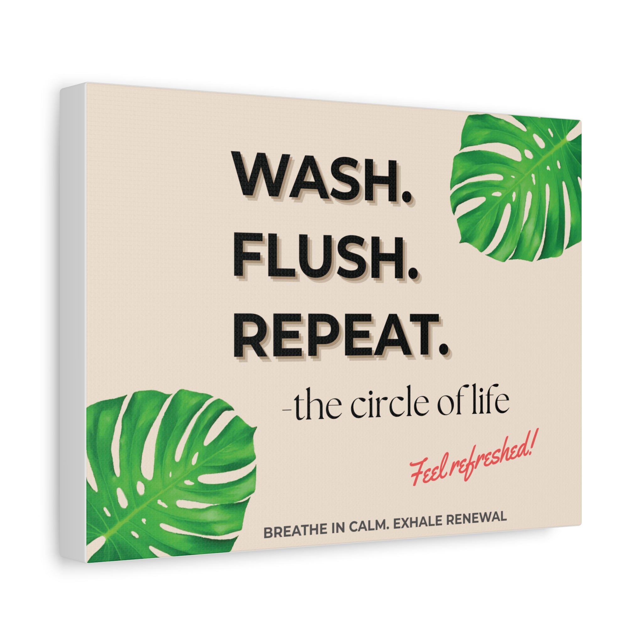 Motivational Wall Art Canvas Print, Home Decor, Bathroom Wall Art, Modern Home Office Decor, Inspirational Quote Art