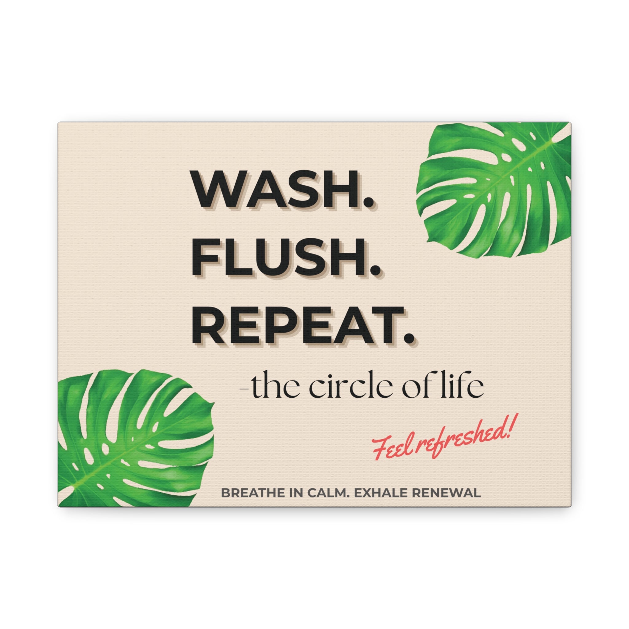 Motivational Wall Art Canvas Print, Home Decor, Bathroom Wall Art, Modern Home Office Decor, Inspirational Quote Art